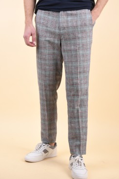 Pantaloni Barbati Selectedtapered-Nik Check Black/White